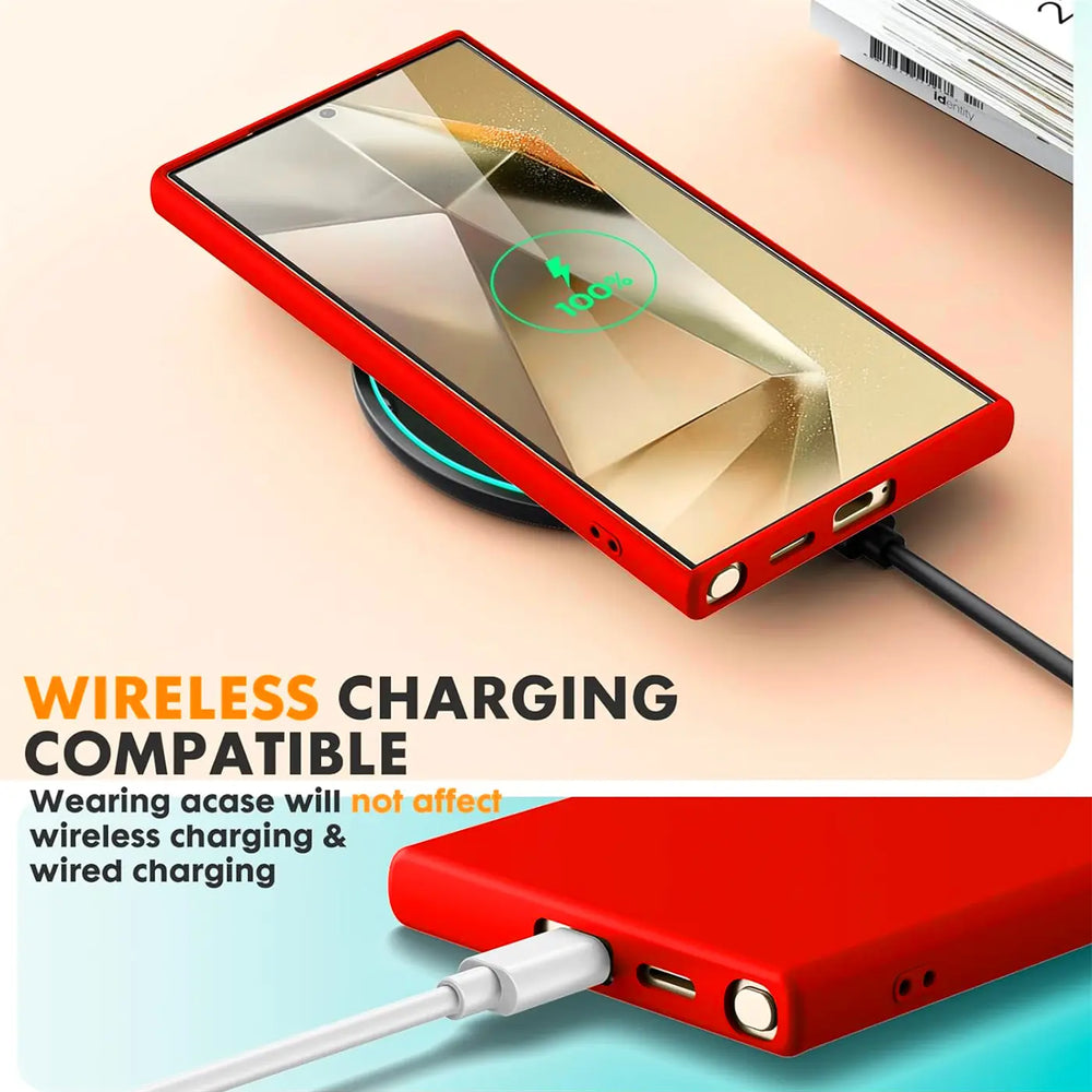 Stoßdämpfende und langlebige Silikon Handyhülle für Samsung Galaxy S24 Ultra