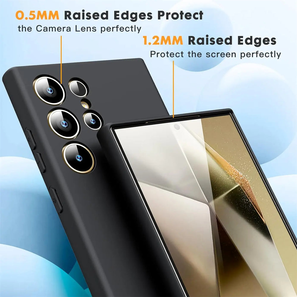 Stoßdämpfende und langlebige Silikon Handyhülle für Samsung Galaxy S24 Ultra