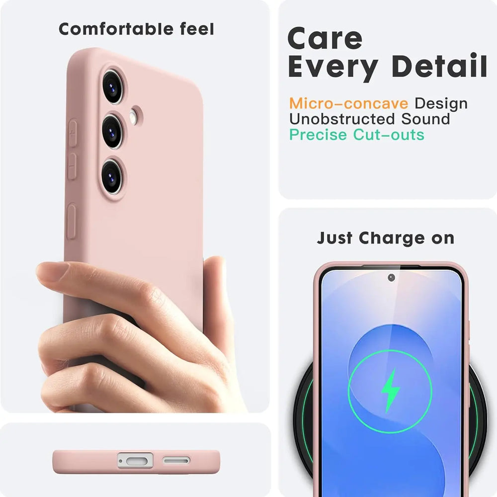 Stoßdämpfende und langlebige Silikon Handyhülle für Samsung Galaxy S25 Edge