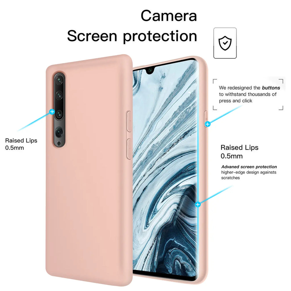 Stoßdämpfende und langlebige Silikon Handyhülle für Xiaomi Mi Note 10 / Mi Note 10 Pro