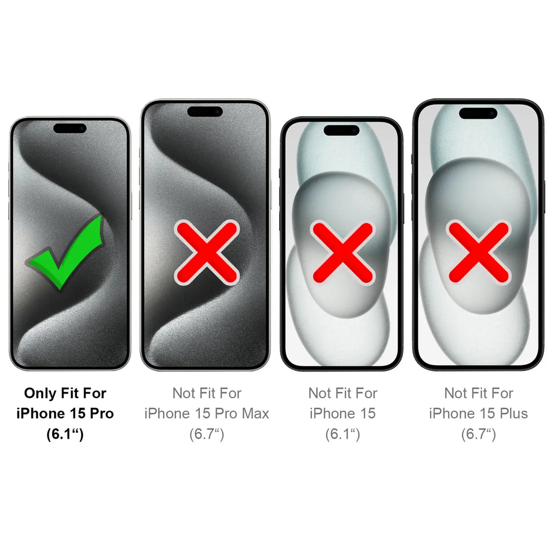 Exakte Passform für iPhone 15 Pro