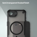 Stoßfeste, MagSafe-kompatible Handyhülle mit halbtransparenter Rückseite für iPhone 16e