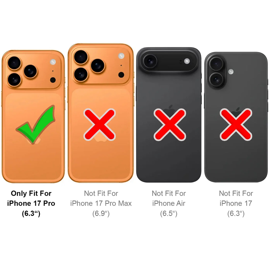 Exakt passend für das iPhone 17 Pro
