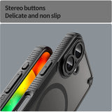 Stoßfeste, MagSafe-kompatible Handyhülle mit halbtransparenter Rückseite für iPhone 17