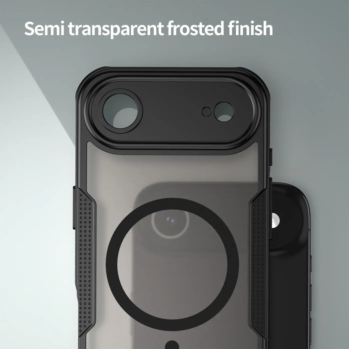 Stoßfeste, MagSafe-kompatible Handyhülle mit halbtransparenter Rückseite für iPhone Air