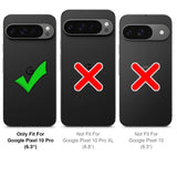 Stoßfeste, MagSafe-kompatible Handyhülle mit halbtransparenter Rückseite für Google Pixel 10 Pro