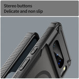 Stoßfeste, MagSafe-kompatible Handyhülle mit halbtransparenter Rückseite für Google Pixel 8 Pro