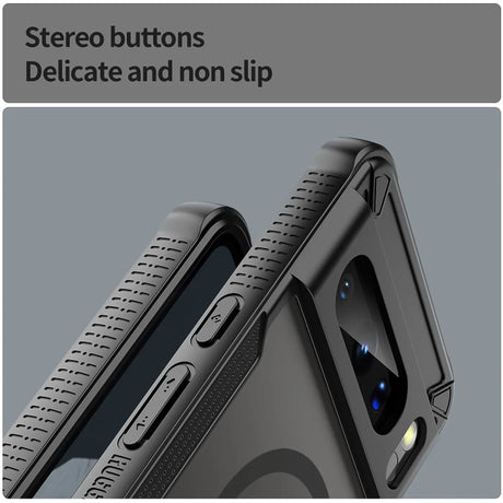 Stoßfeste, MagSafe-kompatible Handyhülle mit halbtransparenter Rückseite für Google Pixel 8 Pro