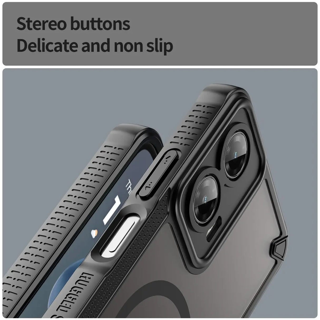 Stoßfeste, MagSafe-kompatible Handyhülle mit halbtransparenter Rückseite für Motorola Moto G35 5G