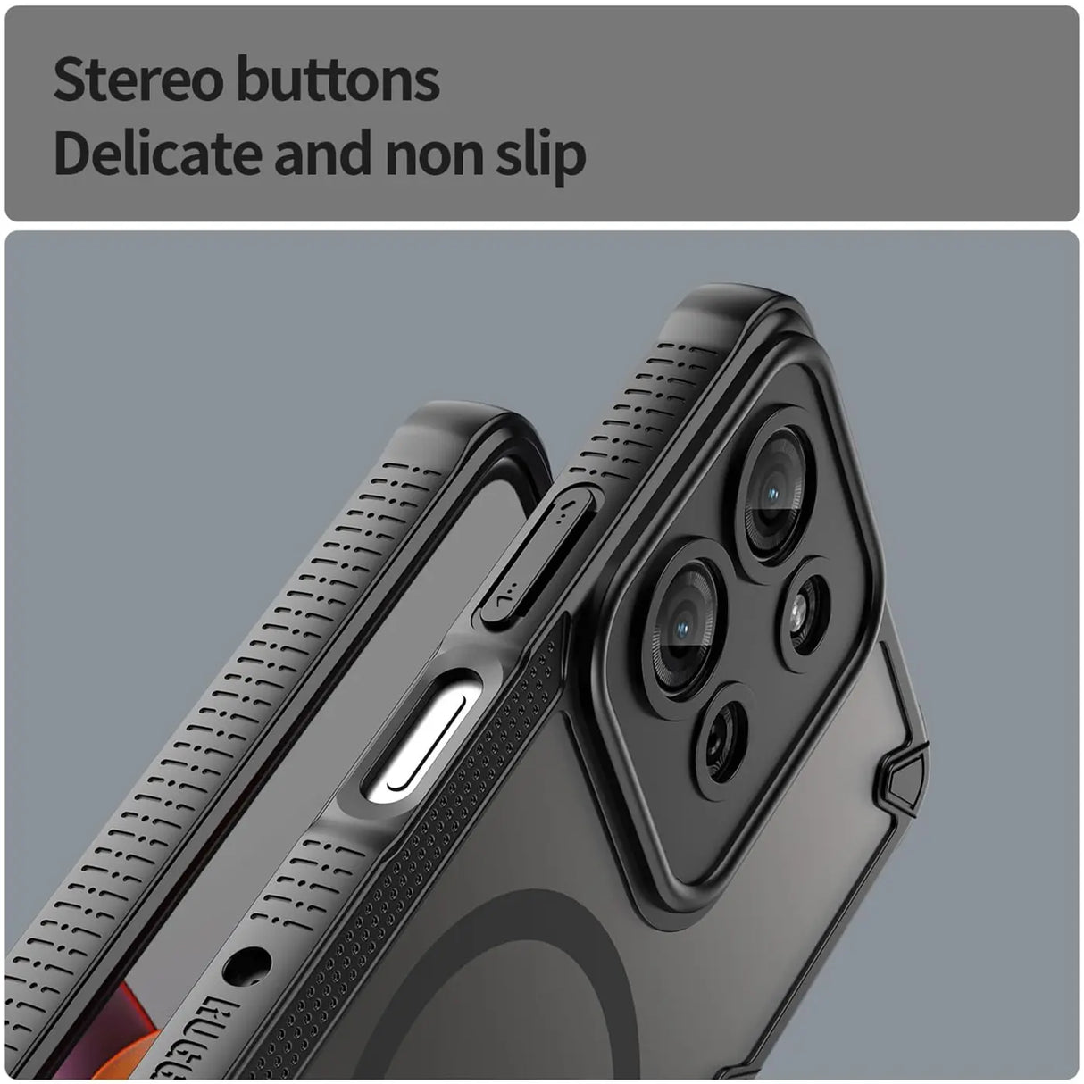 Stoßfeste, MagSafe-kompatible Handyhülle mit halbtransparenter Rückseite für Motorola Moto G73 5G