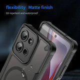 Stoßfeste, MagSafe-kompatible Handyhülle mit halbtransparenter Rückseite für Motorola Moto G73 5G