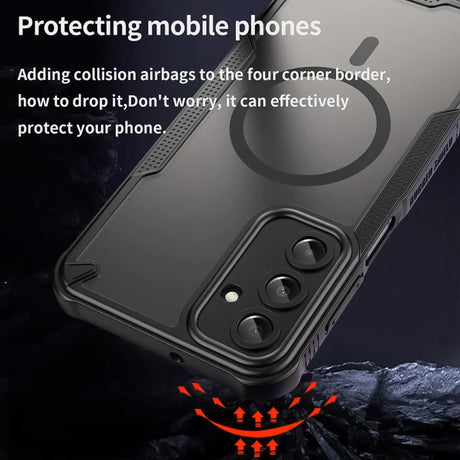 Stoßfeste, MagSafe-kompatible Handyhülle mit halbtransparenter Rückseite für Samsung Galaxy A16 5G