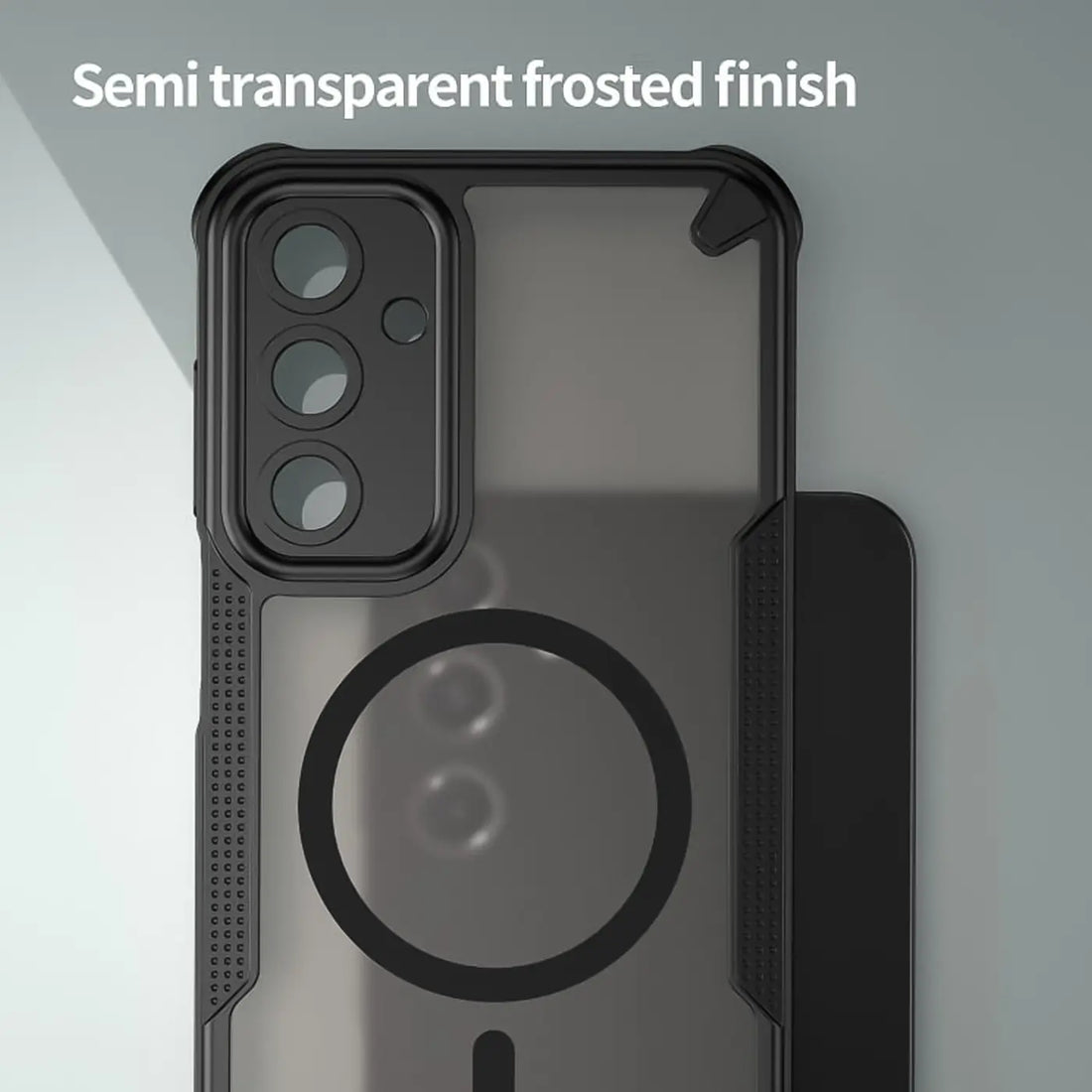 Halbtransparente matte Rückseite