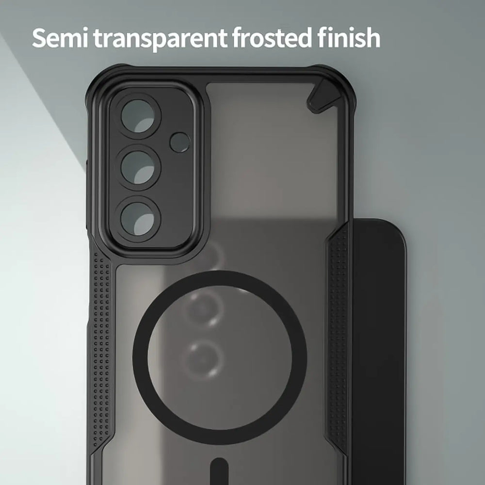 Stoßfeste, MagSafe-kompatible Handyhülle mit halbtransparenter Rückseite für Samsung Galaxy A26 5G