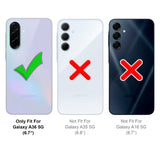 Stoßfeste, MagSafe-kompatible Handyhülle mit halbtransparenter Rückseite für Samsung Galaxy A36 5G