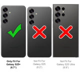 Stoßfeste, MagSafe-kompatible Handyhülle mit halbtransparenter Rückseite für Samsung Galaxy S25 Plus