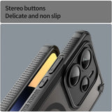 Stoßfeste, MagSafe-kompatible Handyhülle mit halbtransparenter Rückseite für Xiaomi Redmi Note 14 5G