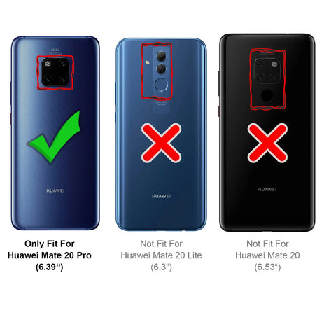 Elegante Handyhülle für Huawei Mate 20 Pro in Rot, angenehme Haptik