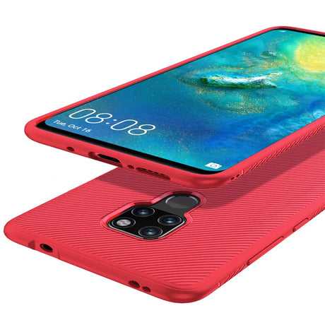 Elegante Handyhülle für Huawei Mate 20 in Rot, angenehme Haptik
