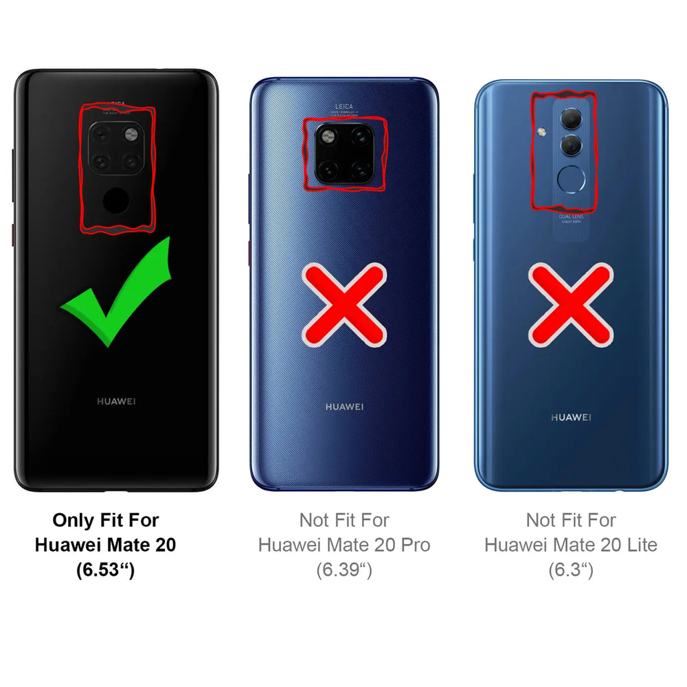 Elegante Handyhülle für Huawei Mate 20 in Rot, angenehme Haptik