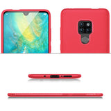Elegante Handyhülle für Huawei Mate 20 in Rot, angenehme Haptik