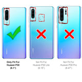 Elegante Handyhülle für Huawei P30 in Rot, angenehme Haptik