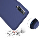 Elegante Handyhülle für Samsung Galaxy A70 / A70s in Blau, angenehme Haptik