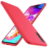 Elegante Handyhülle für Samsung Galaxy A70 / A70s in Rot, angenehme Haptik