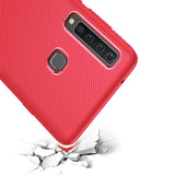 Elegante Handyhülle für Samsung Galaxy A9 2018 in Rot, angenehme Haptik