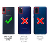 Elegante Handyhülle für Samsung Galaxy M20 in Rot, angenehme Haptik