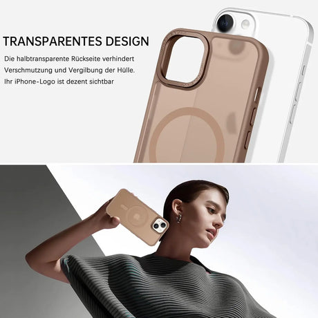 iPhone 13 Hülle mit MagSafe, stoßabsorbierendem Material, erhöhtem Kameraschutz und schlankem Frame-Design in verschiedenen Farben