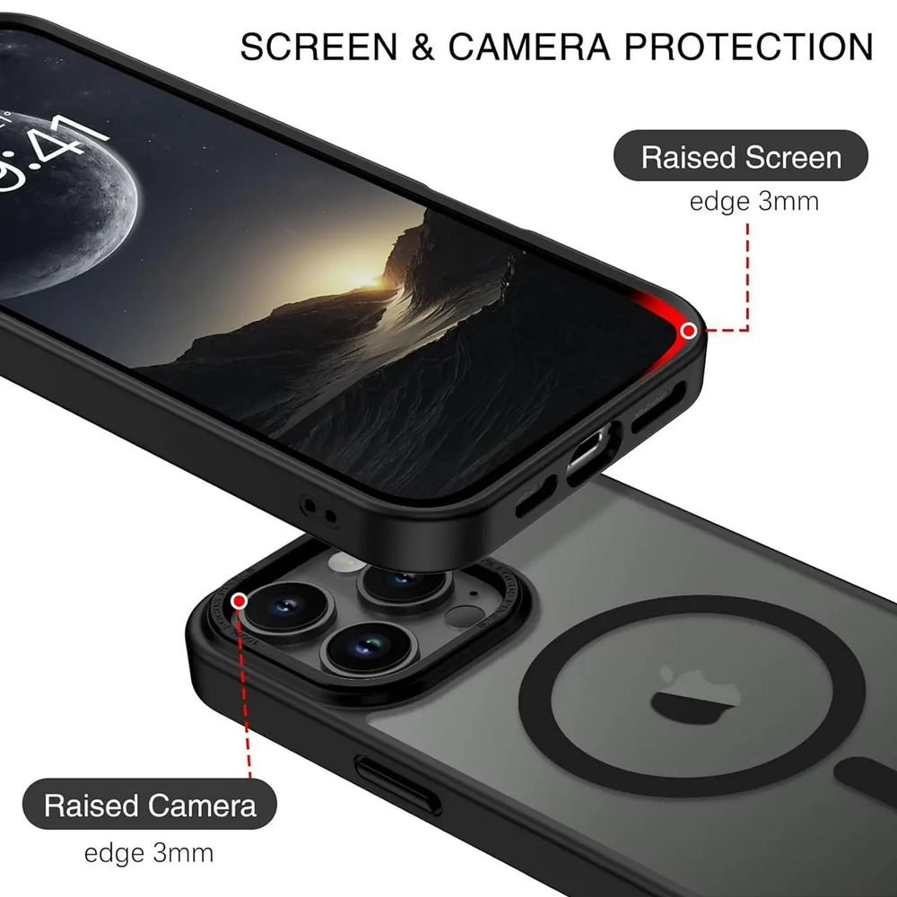 iPhone 14 Pro Hülle mit MagSafe, stoßabsorbierendem Material, erhöhtem Kameraschutz und schlankem Frame-Design in verschiedenen Farben