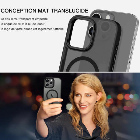 iPhone 14 Pro Hülle mit MagSafe, stoßabsorbierendem Material, erhöhtem Kameraschutz und schlankem Frame-Design in verschiedenen Farben