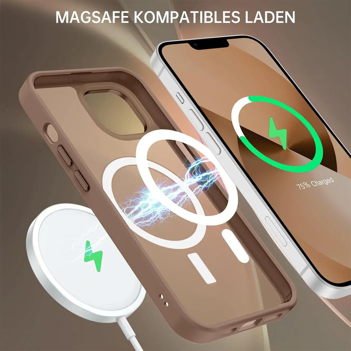 iPhone 15 Hülle mit MagSafe, stoßabsorbierendem Material, erhöhtem Kameraschutz und schlankem Frame-Design in verschiedenen Farben