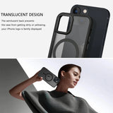 iPhone 15 Hülle mit MagSafe, stoßabsorbierendem Material, erhöhtem Kameraschutz und schlankem Frame-Design in verschiedenen Farben