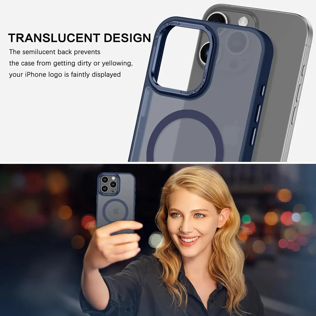 Matt-transparente Rückseite
