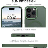 iPhone 16 Pro Hülle mit MagSafe, stoßabsorbierendem Material, erhöhtem Kameraschutz und schlankem Frame-Design in verschiedenen Farben