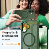 iPhone 17 Hülle mit MagSafe, stoßabsorbierendem Material, erhöhtem Kameraschutz und schlankem Frame-Design in verschiedenen Farben