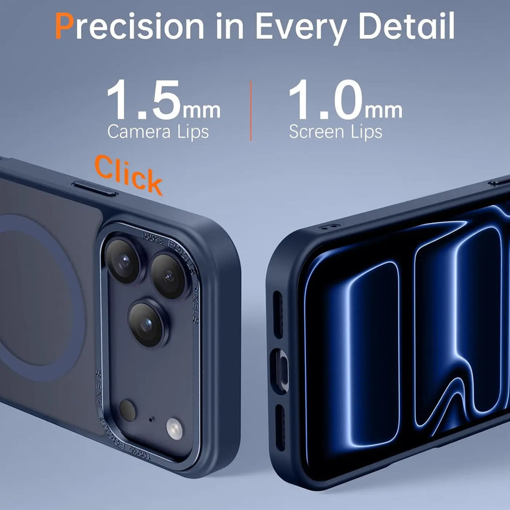 iPhone 17 Pro Hülle mit MagSafe, stoßabsorbierendem Material, erhöhtem Kameraschutz und schlankem Frame-Design in verschiedenen Farben