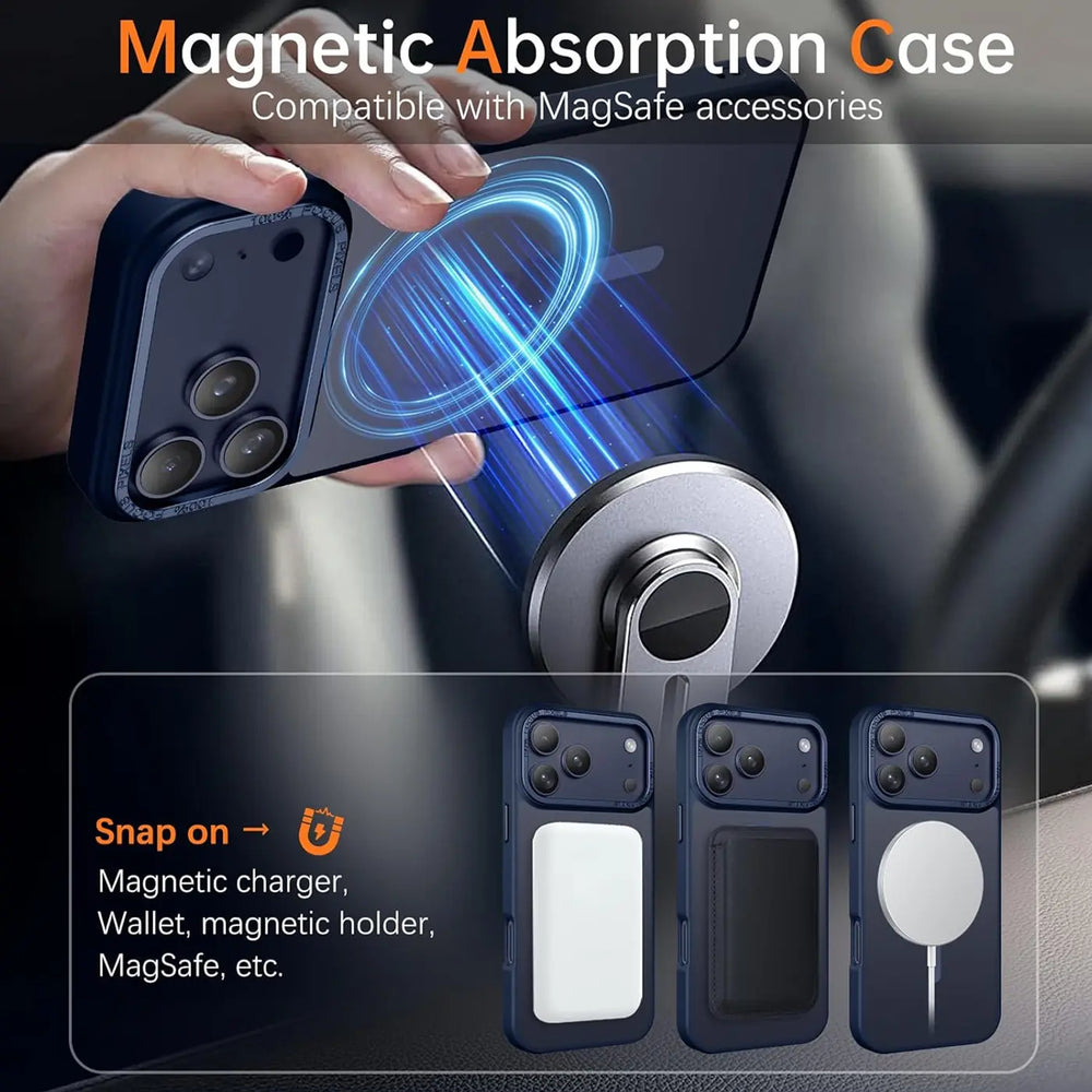 iPhone 17 Pro Hülle mit MagSafe, stoßabsorbierendem Material, erhöhtem Kameraschutz und schlankem Frame-Design in verschiedenen Farben