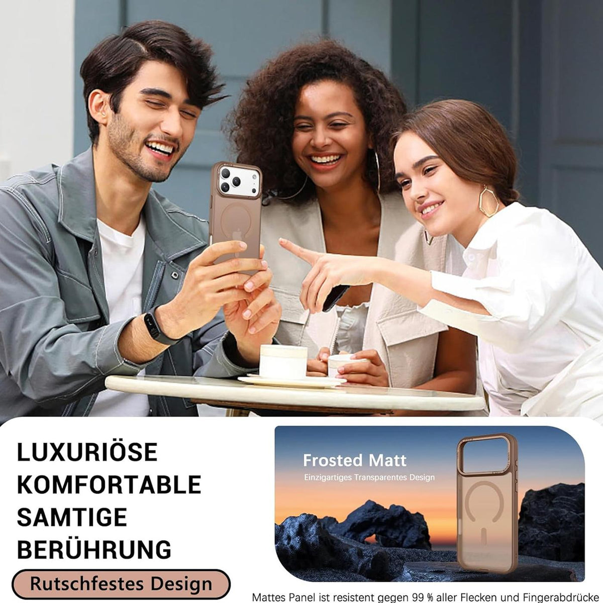 iPhone 18 Pro - MagSafe Hülle Matt Transparent