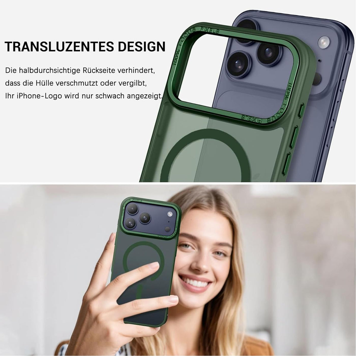 iPhone 18 Pro - MagSafe Hülle Matt Transparent
