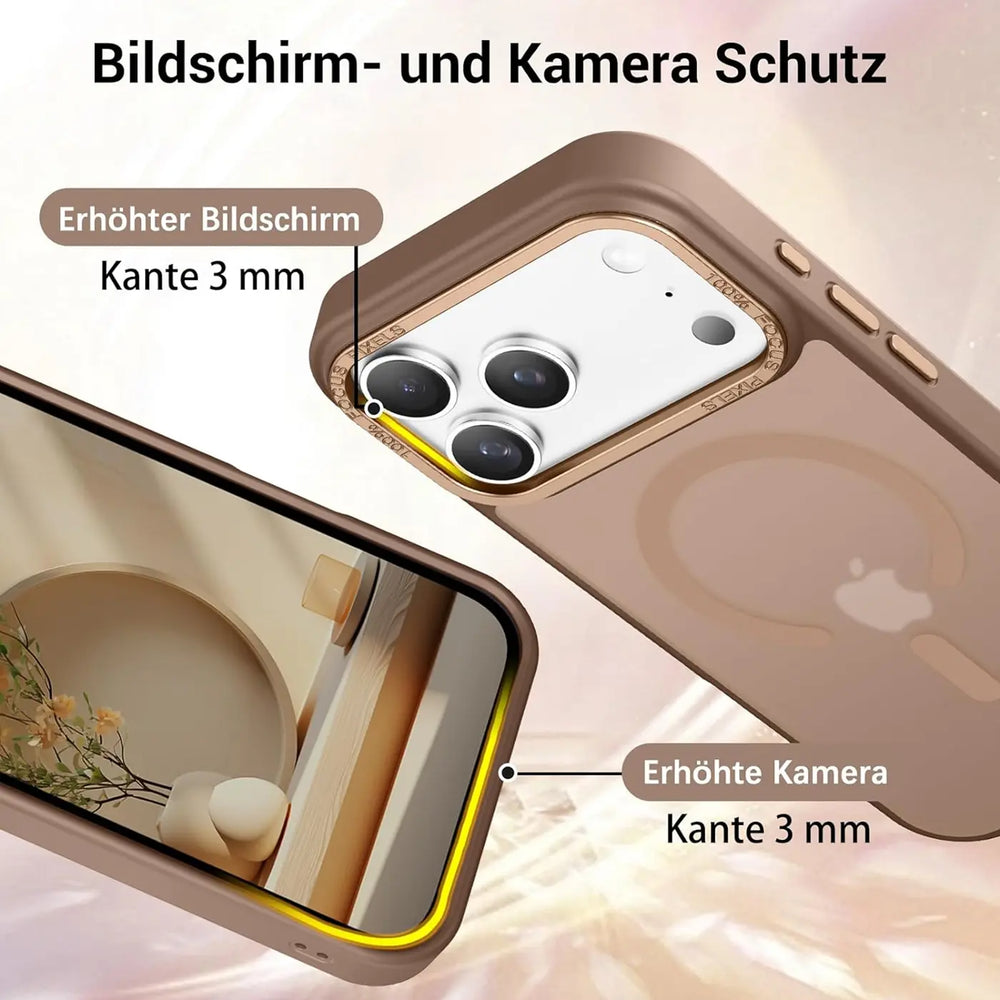 iPhone 17 Pro Max Hülle mit MagSafe, stoßabsorbierendem Material, erhöhtem Kameraschutz und schlankem Frame-Design in verschiedenen Farben