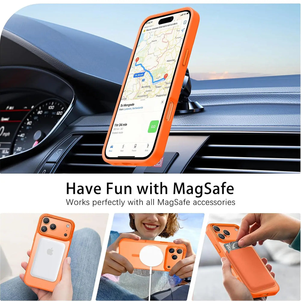 iPhone 17 Pro Max Hülle mit MagSafe, stoßabsorbierendem Material, erhöhtem Kameraschutz und schlankem Frame-Design in verschiedenen Farben