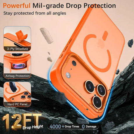 iPhone 17 Pro Max Hülle mit MagSafe, stoßabsorbierendem Material, erhöhtem Kameraschutz und schlankem Frame-Design in verschiedenen Farben