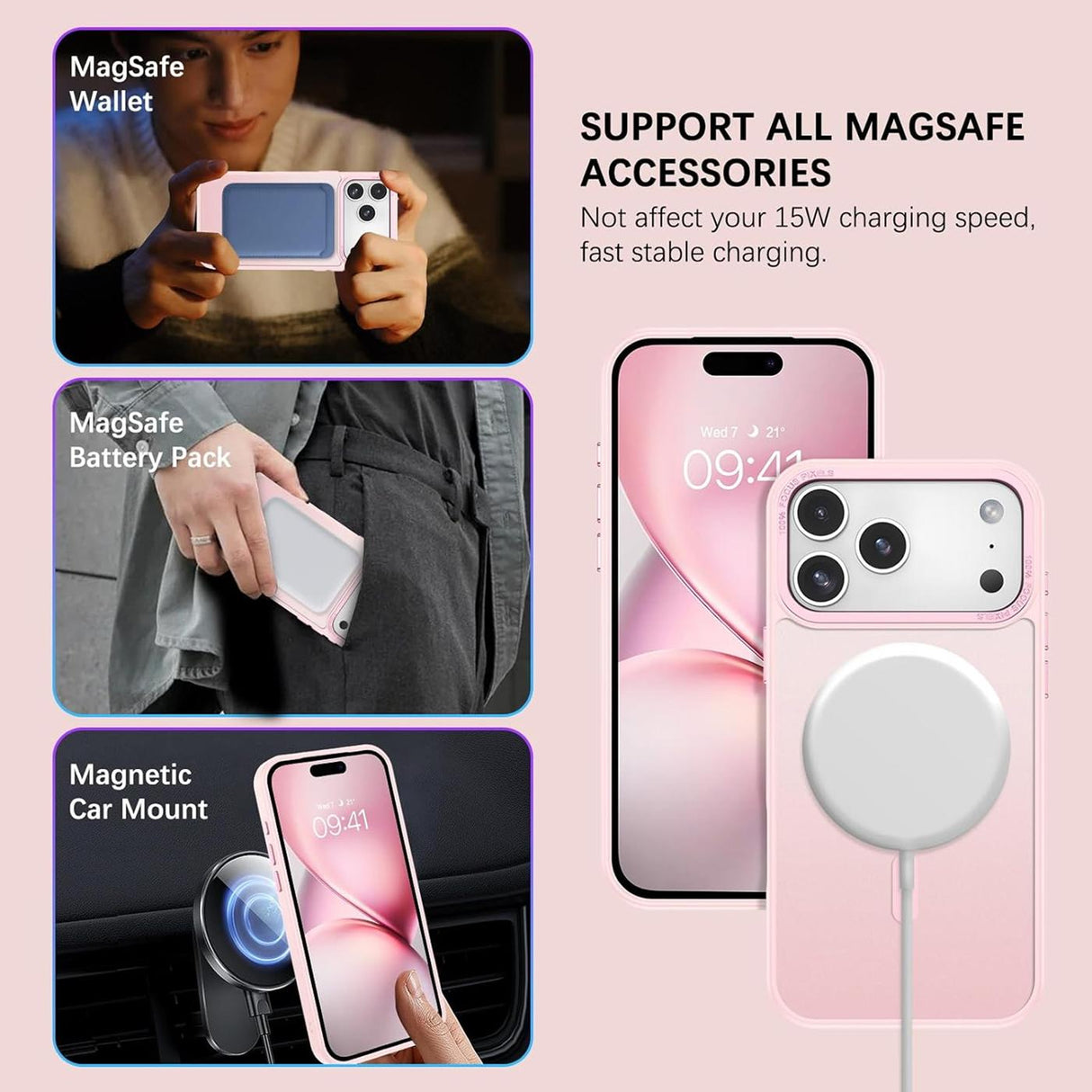 iPhone 18 Pro Max - MagSafe Hülle Matt Transparent