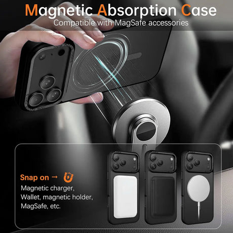 iPhone 17 Pro Max Hülle mit MagSafe, stoßabsorbierendem Material, erhöhtem Kameraschutz und schlankem Frame-Design in verschiedenen Farben