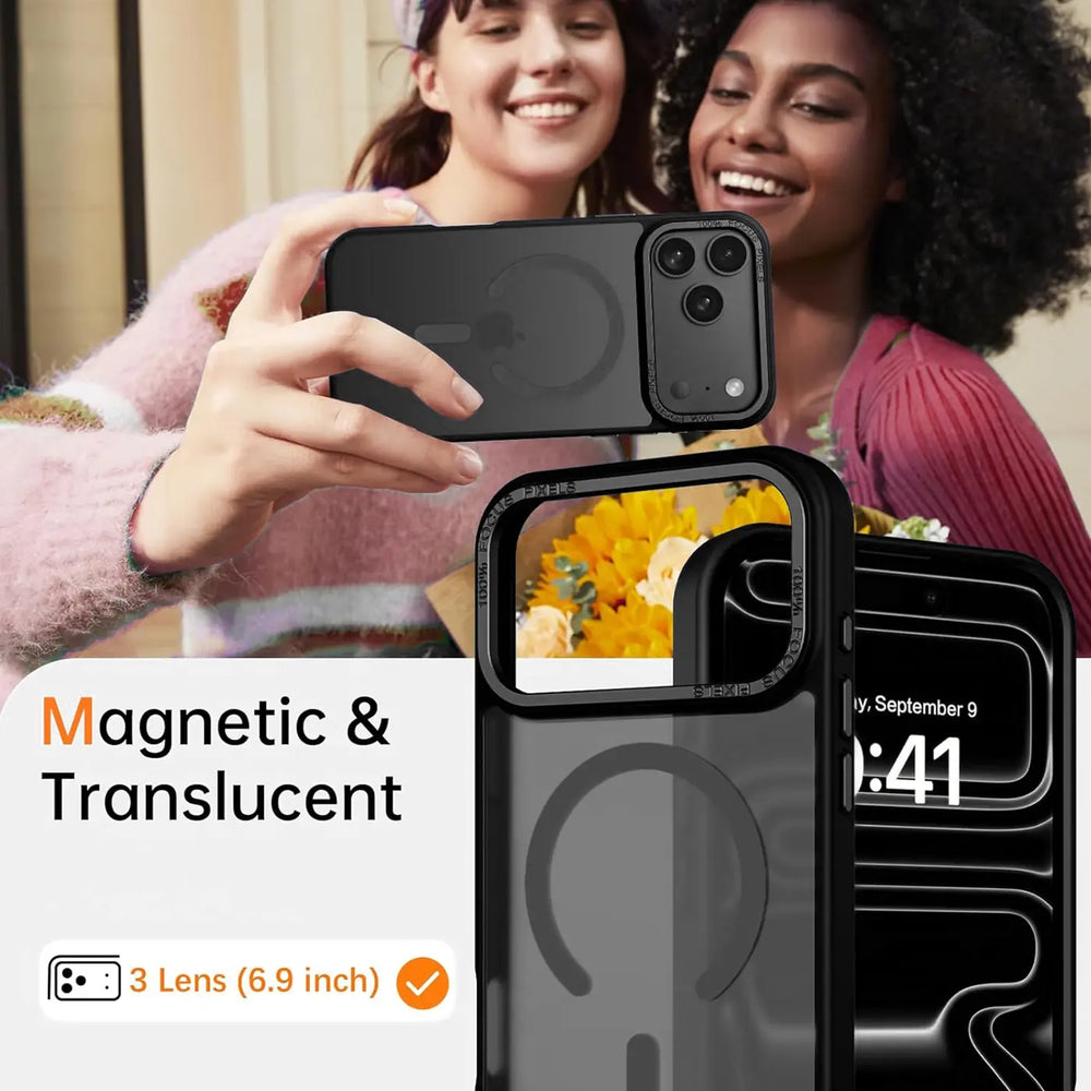 iPhone 17 Pro Hülle mit MagSafe, stoßabsorbierendem Material, erhöhtem Kameraschutz und schlankem Frame-Design in verschiedenen Farben