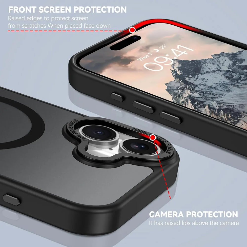 iPhone 17 Hülle mit MagSafe, stoßabsorbierendem Material, erhöhtem Kameraschutz und schlankem Frame-Design in verschiedenen Farben