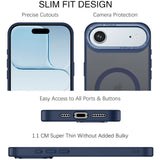 iPhone Air Hülle mit MagSafe, stoßabsorbierendem Material, erhöhtem Kameraschutz und schlankem Frame-Design in verschiedenen Farben